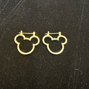 Goldtone Disney-Inspired Mouse Earrings